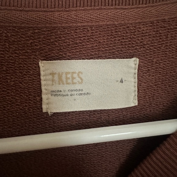 TKEES Core Boxy Crewneck in Cafe - Picture 5 of 5
